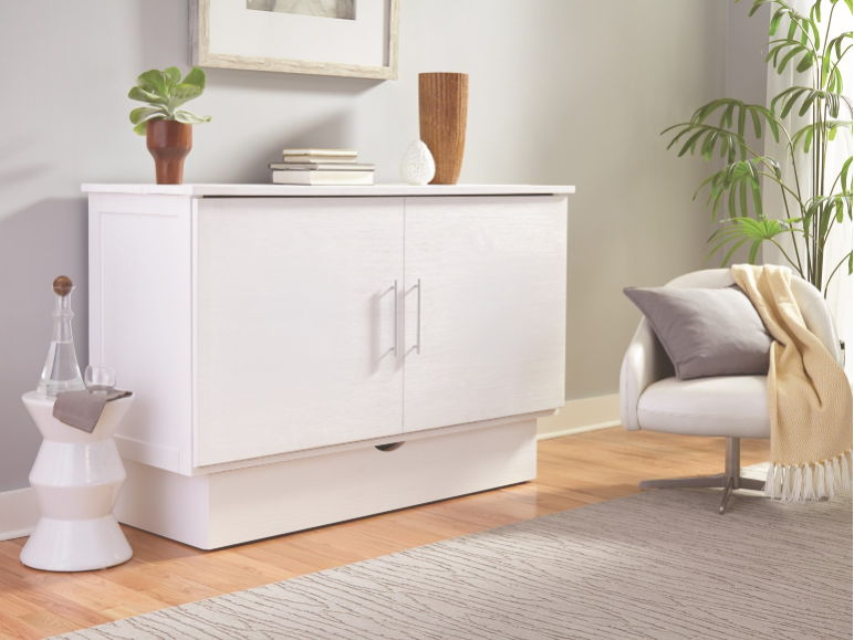 Madrid Cabinet Bed White