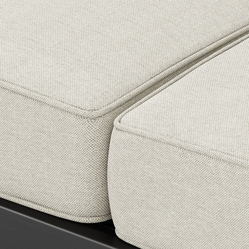 Maya Bay - Loveseat - Black / Beige