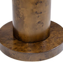 Bolin - Round Pillar Burl Accent Side Table - Walnut Brown
