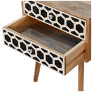 Inlay - Bone Inlay Drawer Nightstand