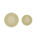 Modern Round Metal Hollow Side Table Set With Openwork Design - Gold