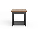 Essex - Side Table - Black, Whiskey