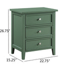 Luca - 3 Drawer Nightstand