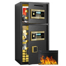 Large Double Door Coin Operated Safe, Digital Security Safe With Fireproof And Waterproof Bag