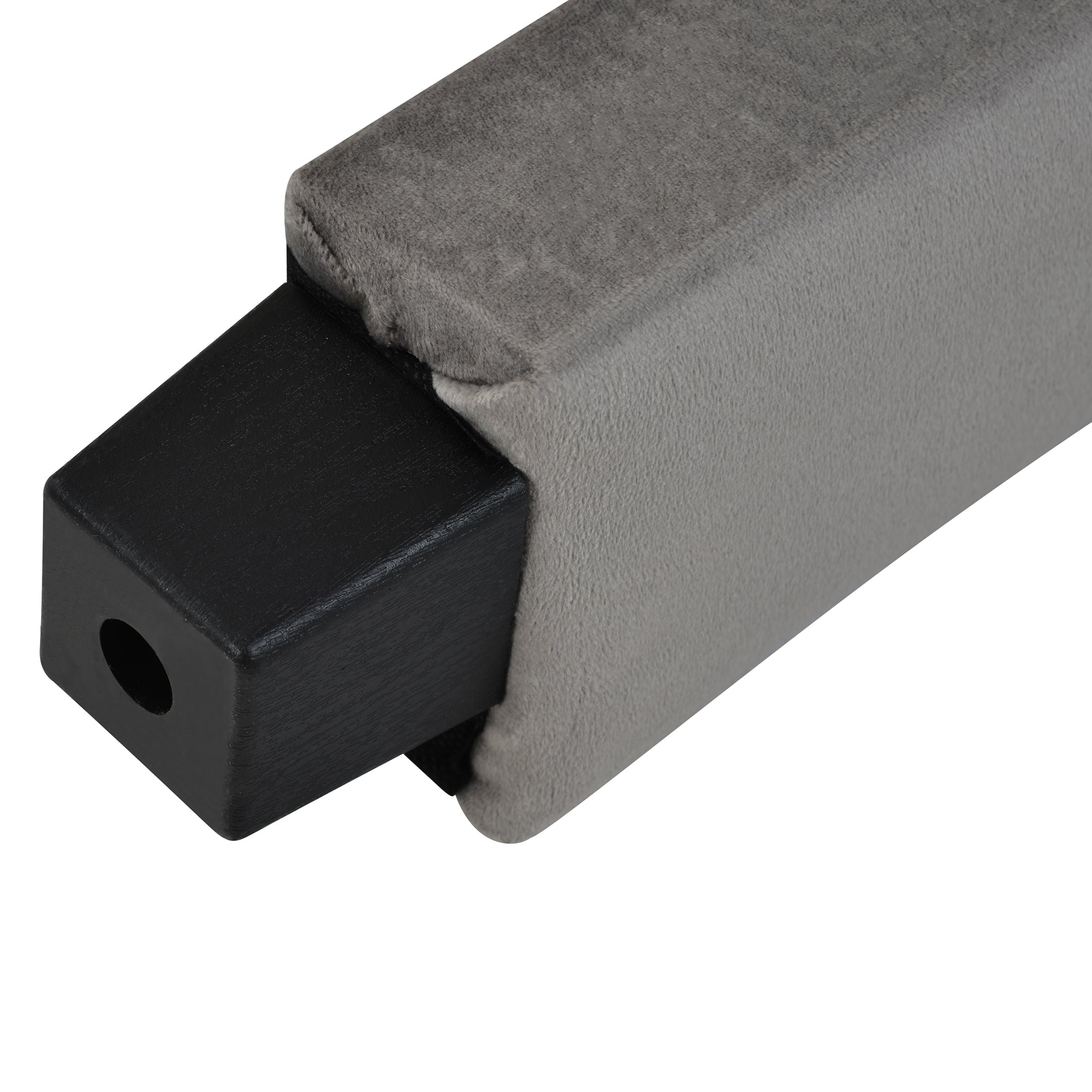 Queen Size Storage Bed Velvet Upholstered Platform Bed with a Big Drawer - Gray - Atlantic Fine Furniture Melbourne FL