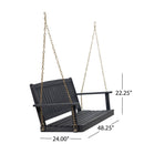 Tambora - Porch Swing Acacia Wood Slat Design