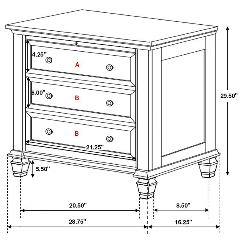 Sandy Beach - Panel Bed Bedroom Set