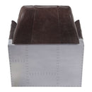 Brancaster - Accent Chair - Espresso Top Grain Leather & Aluminum