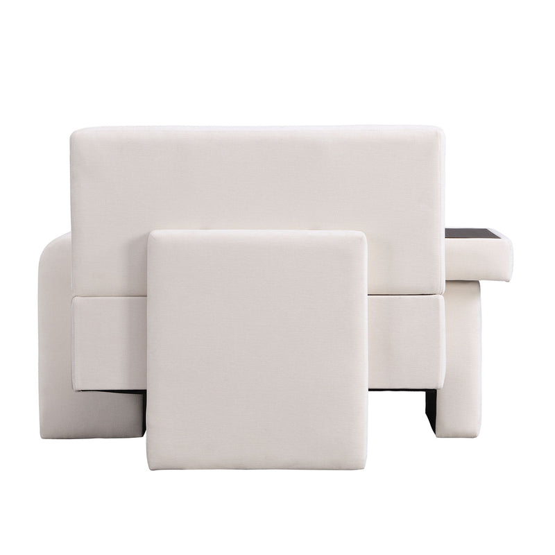 Modern Oversized Armchair With Soft Cushion For Living Room