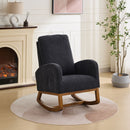 Rocking Glider Chair With High Back And Side Pocket