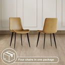 Modern Dining Chair With Carbon Steel Legs