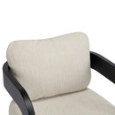 Dining Chairs With Pillow Back (Set of 2) - Beige / Black