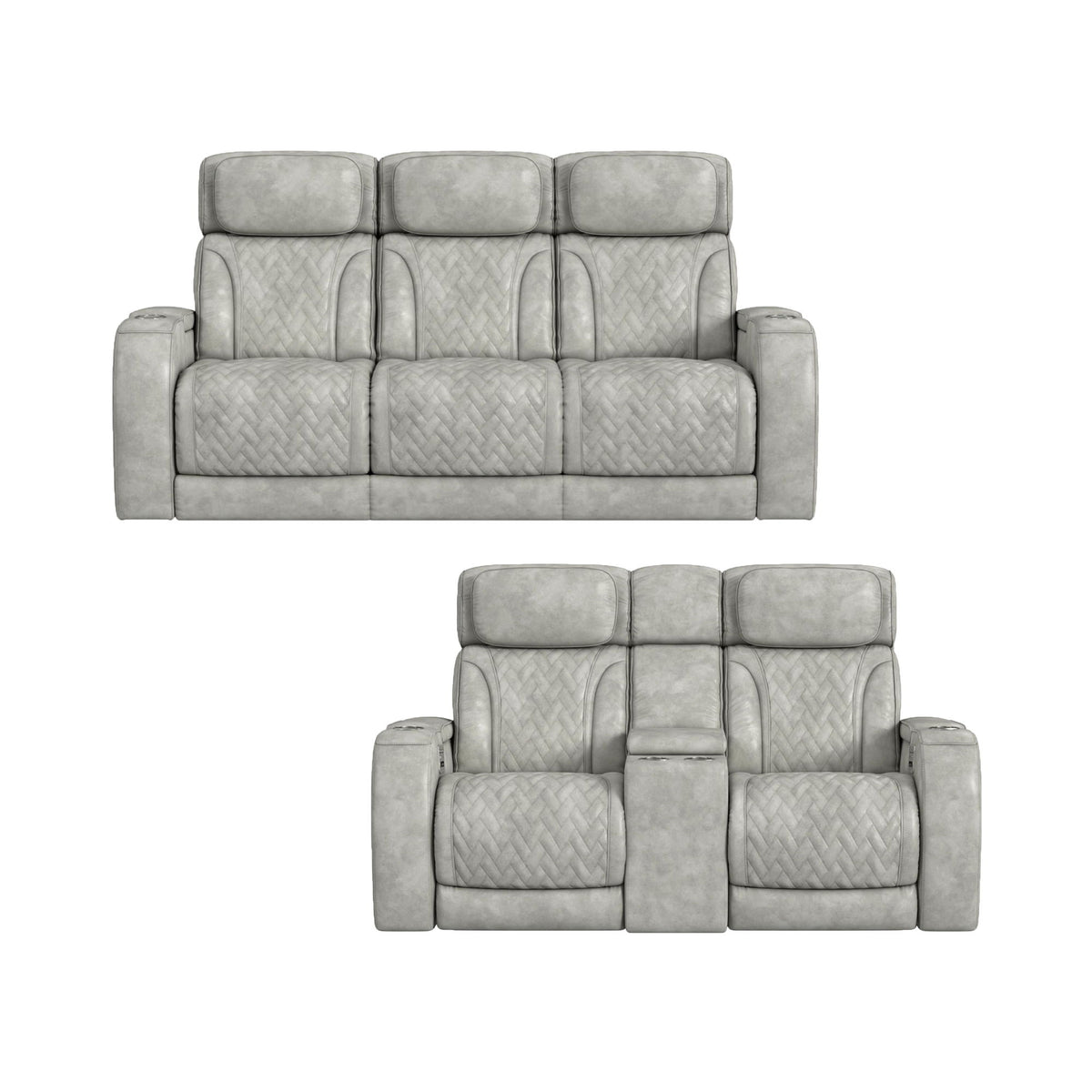Prime Time Sofa Set in Black by Elements International, view 3