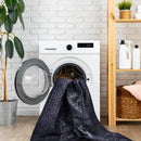 Maval - 5' X 8' Washable Area Rug - Black / Gray