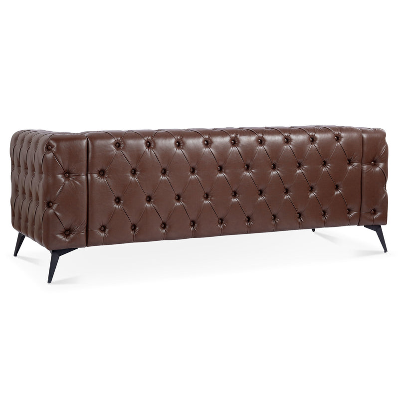 Square Arm Removable Cushion 3 Seater Sofa