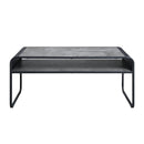 Raziela - Coffee Table - Concrete Gray & Black