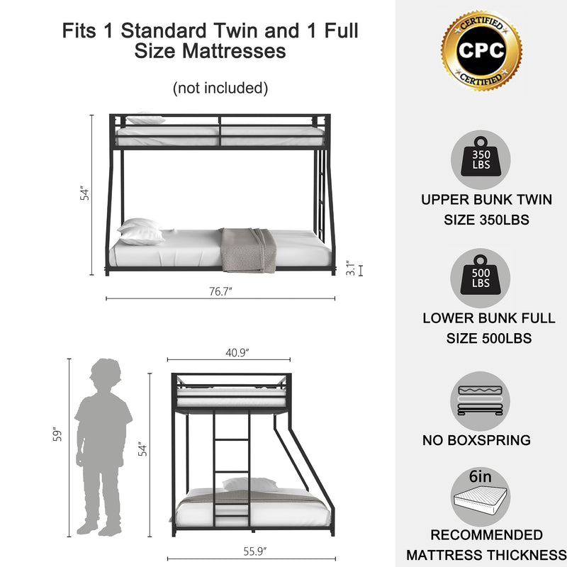 Adam - Metal Bunk Bed