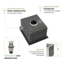 13" Undermount Kitchen Sink 16 Gauge Single Bowl - Brushed Nickel