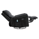 Manual Recliner Massage Chair With Swivel Rocker, 8 Massage Modes, Side Storage Pocket