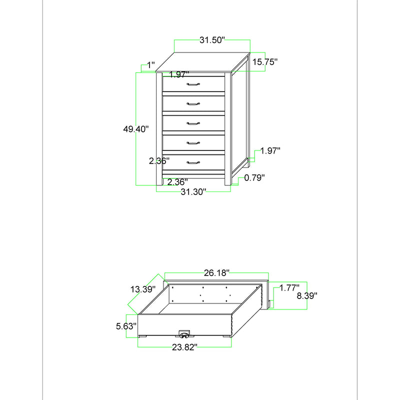 Kicks - 5 Pieces Bedroom Set
