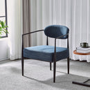 Modern Upholstered Accent Armchair With Pocket Spring Seat