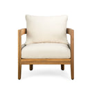 Porto - Outdoor 4 Piece Chat Set, Comfortable Seating, Acacia Wood And Rope, Compact Dimensions - Teak / Beige