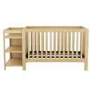Convertible Crib/Full Size Bed with Changing Table, Natural