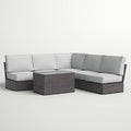 Stylish - 4 Person Patio Seating Set With Cushions