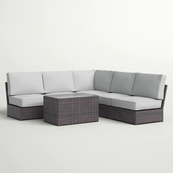 Stylish - 4 Person Patio Seating Set With Cushions