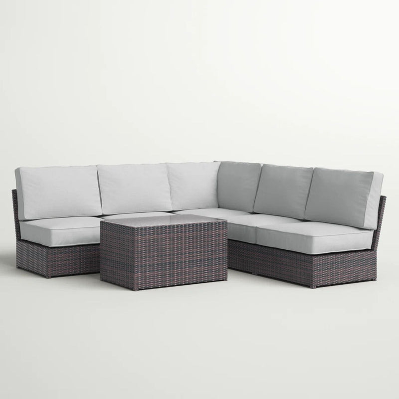 Stylish - 4 Person Patio Seating Set With Cushions