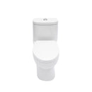 1 Piece Toilet For Bathroom, Dual Flush, Soft Closing Seat - White