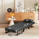 Convertible 5 In 1 Folding Chair Bed With Adjustable Backrest & Pillow Linen