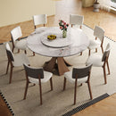 Dining Table Set With Wooden Base