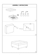 Genuine Leather Black Tufted 6pc Sectional Set 2x Corner Wedge 2x Armless Chair 2x Ottomans Living Room Furniture Sofa Couch