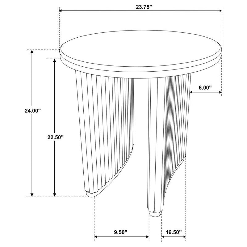 Adina - Round Wood Table