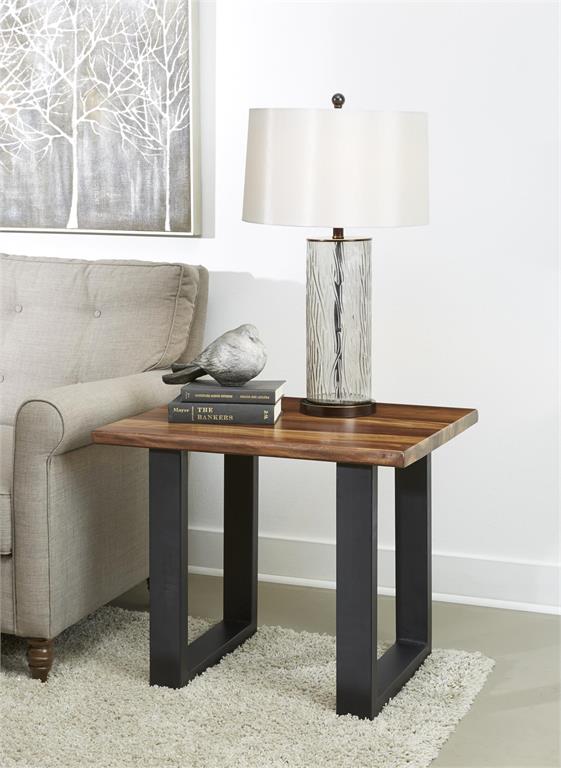 Henderson Solid Wood Live Edge Top End Accent Table