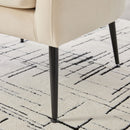 Open Back Accent Chair, Round Sofa Lounge Armchair