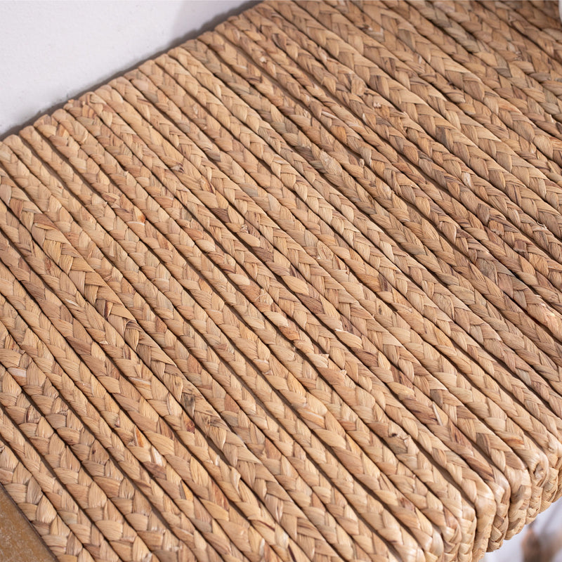 Console Table, Handwoven Top - Antique Natural / Natural