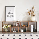 Minimalist Cube TV Stand With Adjustable Open Storage Shelves