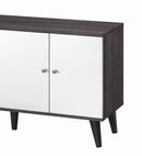 Amidon - TV Stand, With 2 Storage Shelves And 1 Cabinet