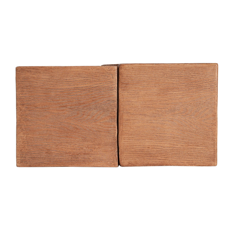 Rectangular Outdoor Indoor Accent Side Table (Set of 2)