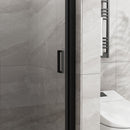 Pivot Shower Door, Tempered Glass, Semi Frameless