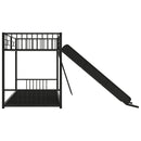 Metal Bunk Bed With Slide, Durable Steel Frame