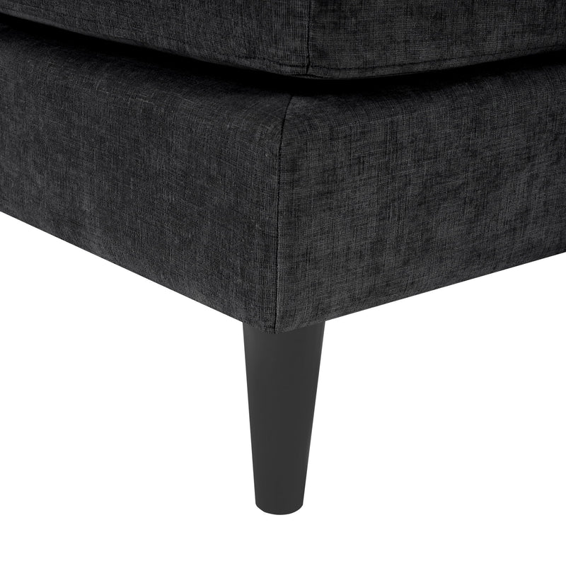 Modern Chaise Lounge With Dual Layer Armrests