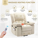 Massage Recliner Power Lift Chair With Adjustable Massage And Heating Function
