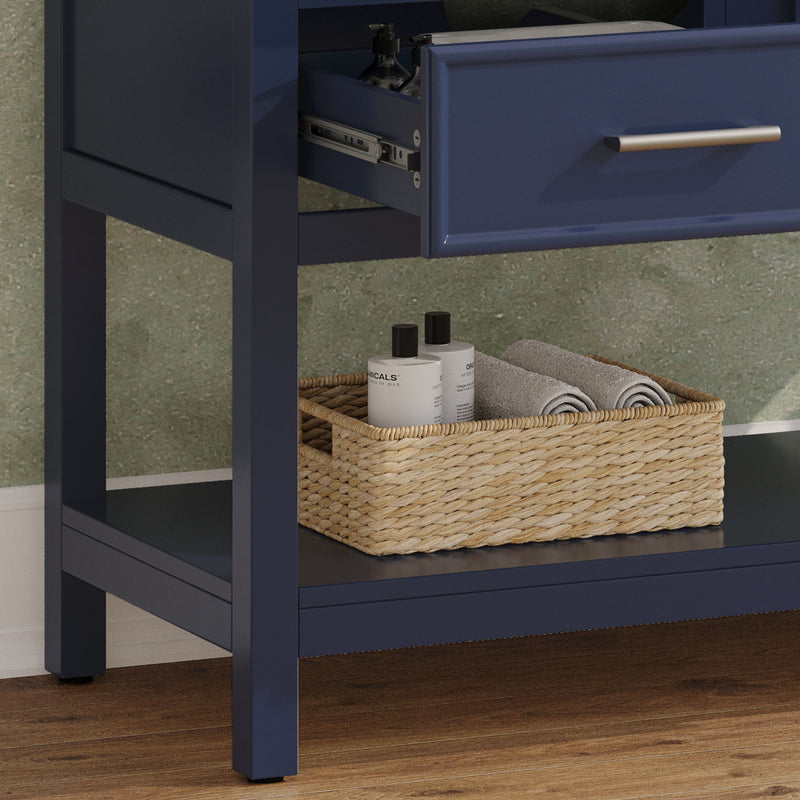 Bathroom Vanity With Ceramic Sink, Tip Out Tray & 2 Full Extension Drawers