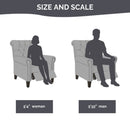 Aidan - Push Back Recliner Chair With Tufted Back And Nailhead Trim - Cream