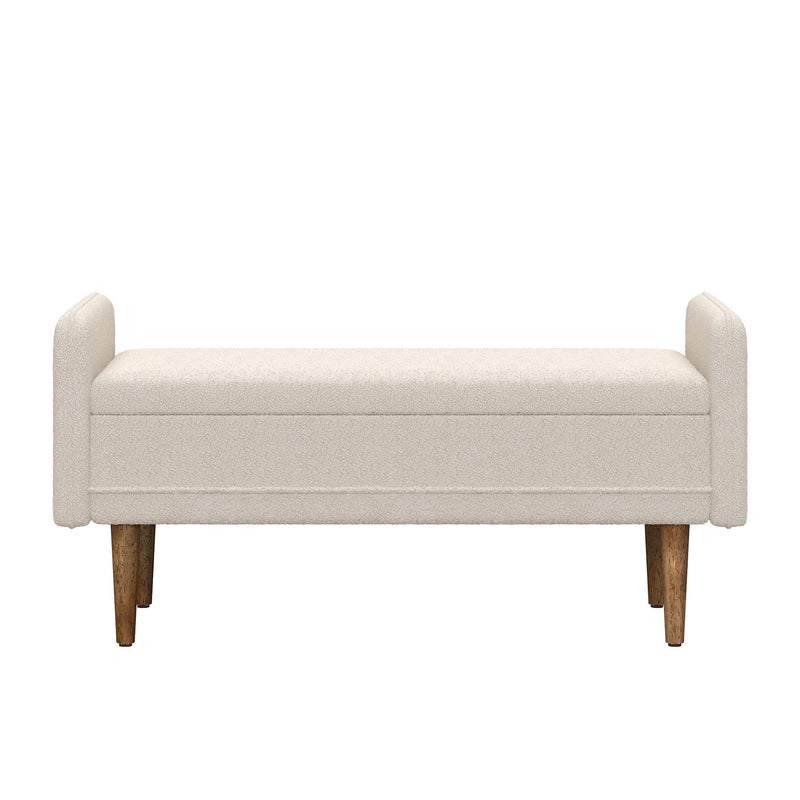 Teddy Velvet Storage Stool With Storage Space For Apartments