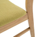 Elegant Fabric Dining Chair With Cushioned Seat
