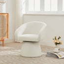 Modern Swivel Accent Chair With Ergonomic Barrel Design